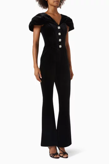 Verona Jumpsuit in Velvet