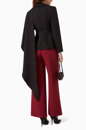 Ember Cape Blazer in Crepe