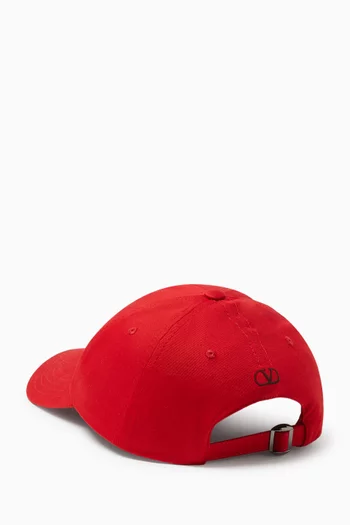 Valentino MyVilla Embroidered Baseball Cap in Cotton-blend
