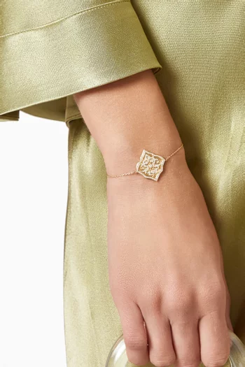 Izdihar Diamond Bracelet in 18kt Yellow Gold