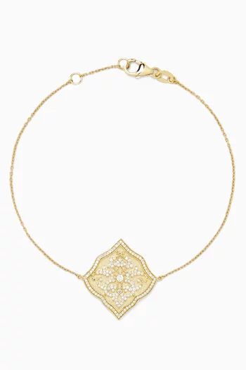 Izdihar Diamond Bracelet in 18kt Yellow Gold
