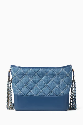 Gabrielle Medium Hobo Bag in Denim
