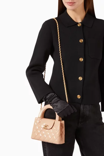 Small Kelly Shopper Bag in Aged Calfskin