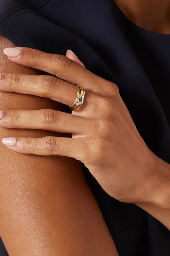 Egret Two-tone Ring in Metal