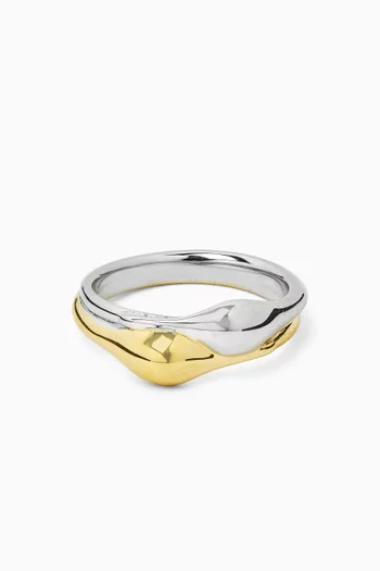 Egret Two-tone Ring in Metal