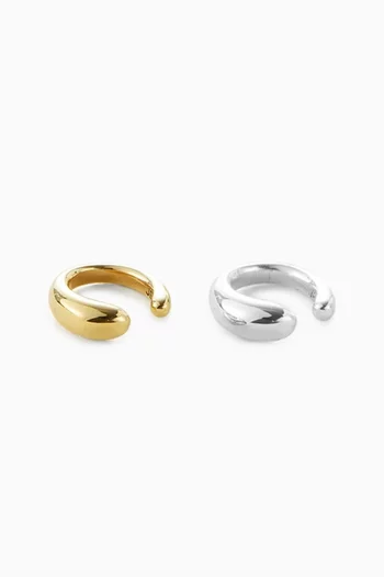 Sila Ear Cuff in 14kt Gold-dipped Brass, Set of 2