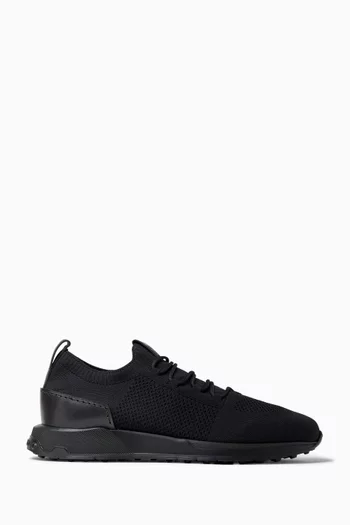 Sock Sneakers in Technical Fabric & Leather