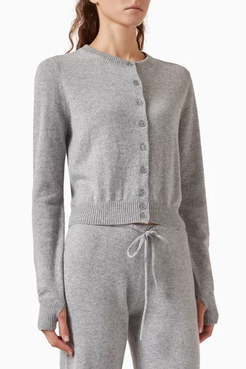 Jude Cropped Cardigan in Cashmere