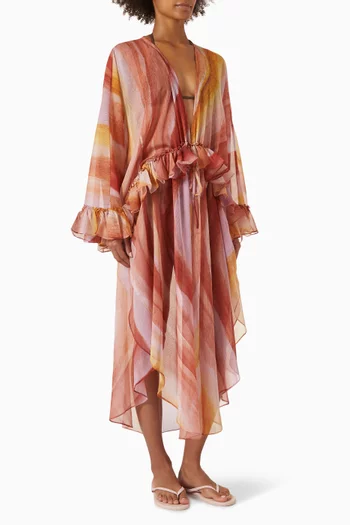 Dunes Ruffled Cover-up in Lycra