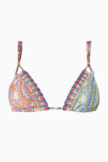 Caravane Crochet Triangle Bikini Top