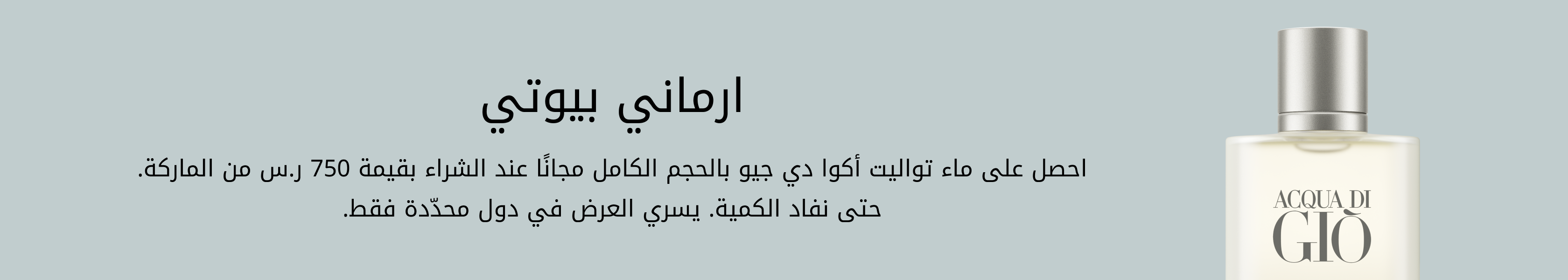 Armani Beauty GWP PDP+PLP WEB AR SAR