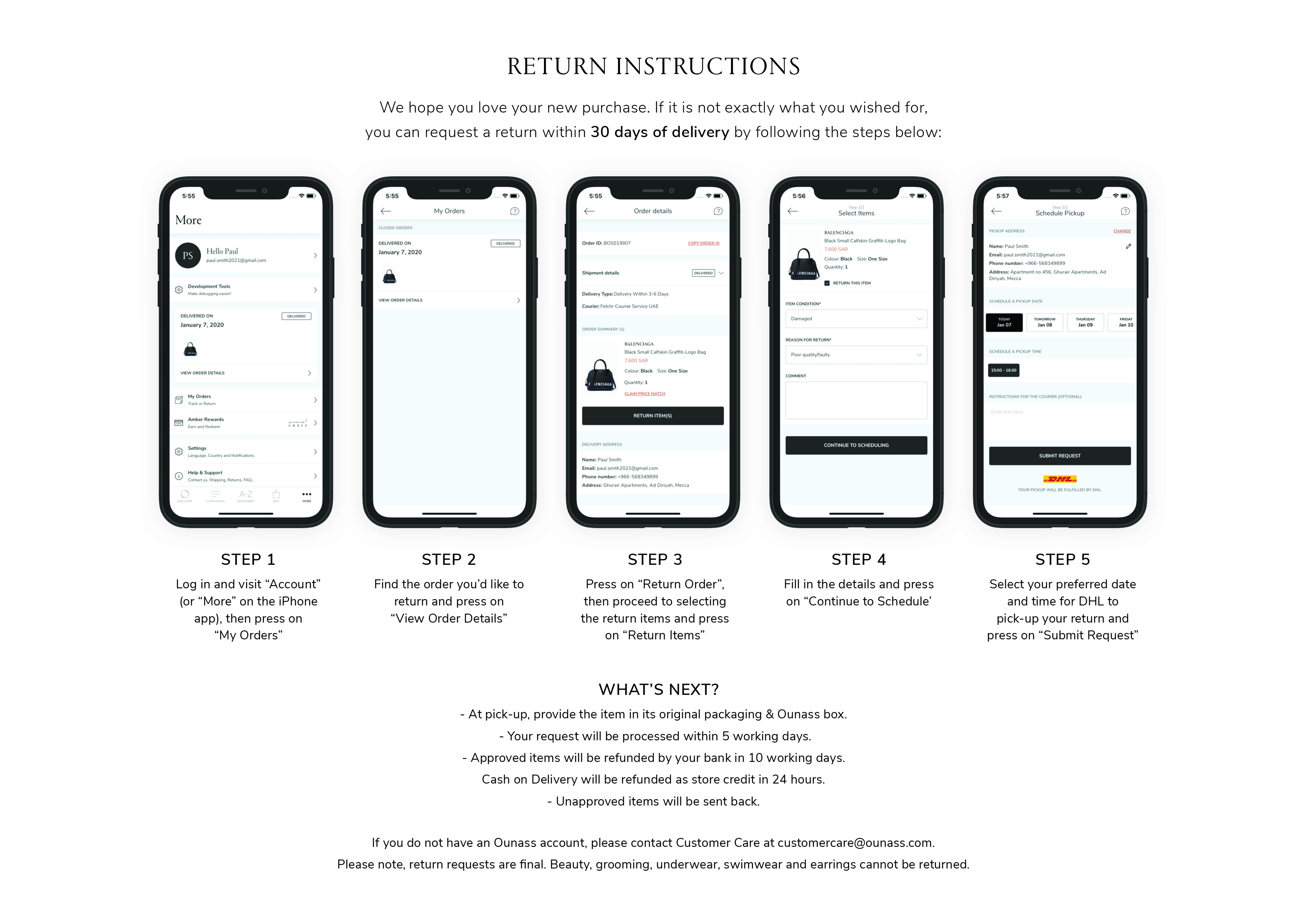 KSA Returns instructions 2019