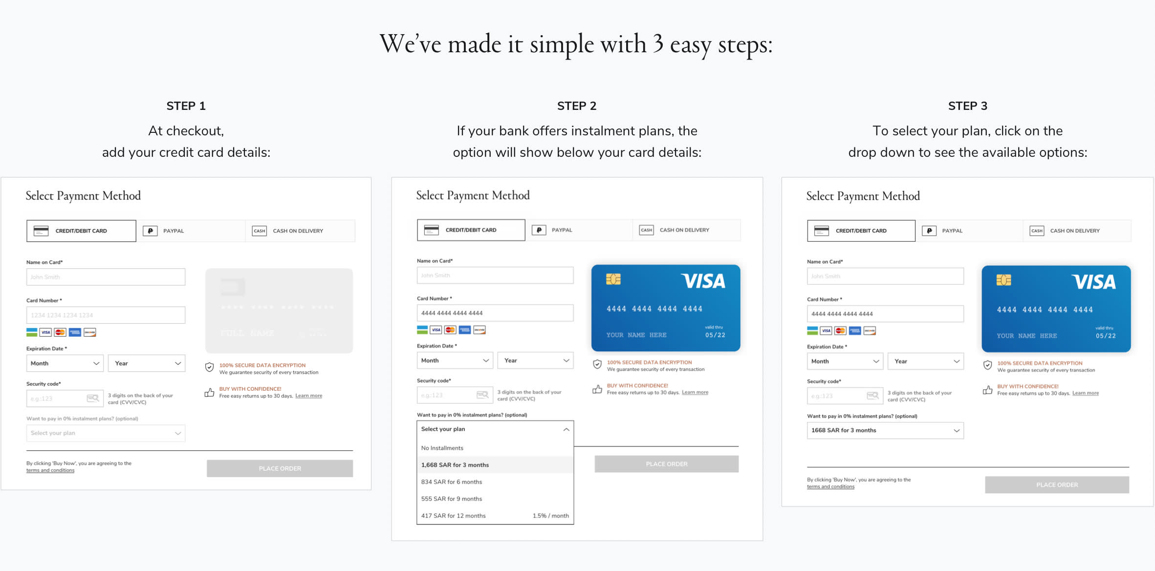 How to Pay with Instalments