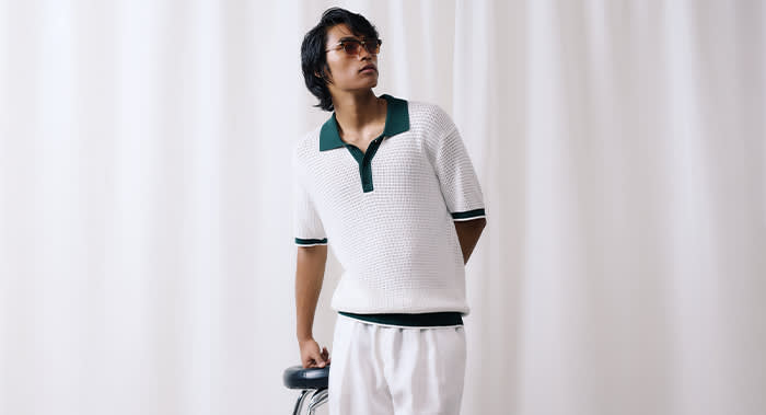 Buy Kith Multicolour Stripe Tanner Polo Sweater in Faux