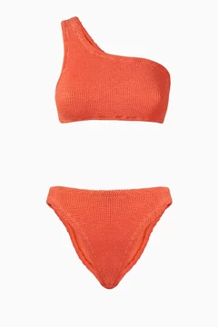 Buy Hunza G Green Nancy One-Shoulder Bikini For Women Online