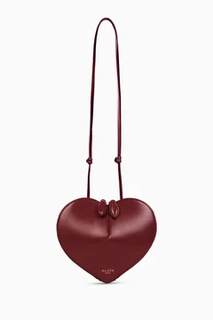 Buy Alaïa Burgundy Le Coeur Crossbody Bag In Calfskin For Women Online | Ounass Saudi