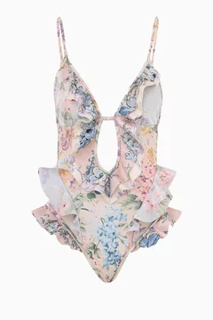 【ZIMMERMANN】スイムウェア ラップ風 フローラルプリント ZIMMERMANN スイムウェア ラップ風 フローラルプリント | THE