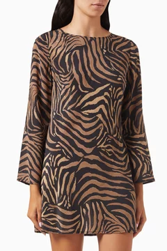rixo ridley mini dress Tiger Print Rixo Noleen Dress Rixo Ridley Silk Tiger Print Mini Dress