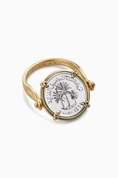 Sak Gafla Rotating Ring in 18kt Gold