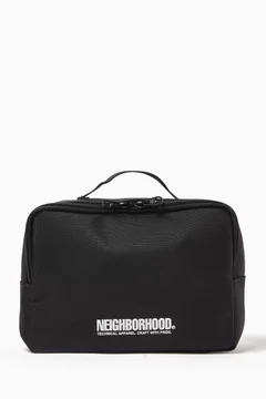 Buy Neighborhood Black Travel Pouch in Nylon For Men Online