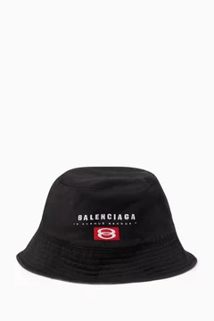 帽子 Balenciaga Bucket Hat Cotton Drill Black Buy Balenciaga Black Bucket Hat in Cotton-blend For Men Online