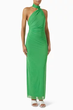 Buy Significant Other Green Avni Knit Maxi Dress For Women Online | Ounass Saudi