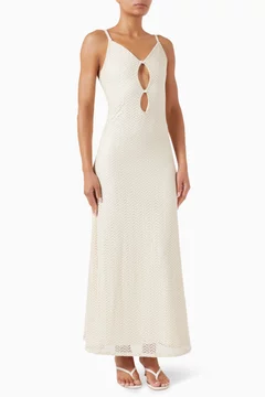 Buy Palmacea Neutral Roma Maxi Dress For Women Online | Ounass Saudi