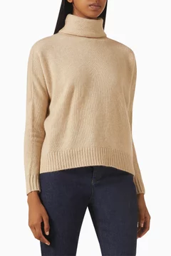 Buy Kujten Neutral Tila Sweater in Cashmere-knit For Women Online