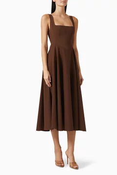 Buy ODD MUSE Brown The Ultimate Muse Squareneck Dress For Women Online | Ounass Saudi