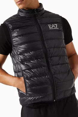 Ea7 gilet with hood 2025