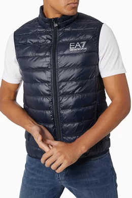 Emporio armani ea7 bubble padded gilet new arrivals
