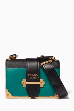 Prada green shop cahier bag
