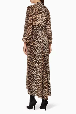Ganni fairfax outlet georgette wrap dress