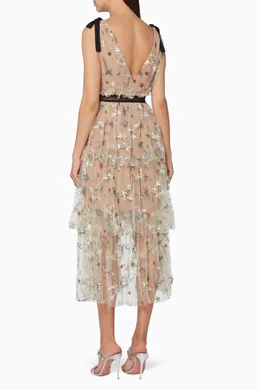 Self portrait best sale dress star mesh