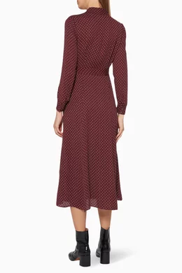Whistles margot spot shirt new arrivals dress