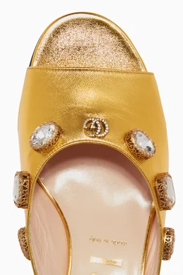 Gucci gem sale sandals