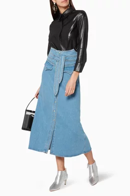 Nanushka alma skirt top