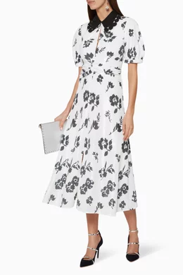Self portrait floral sequin dress hotsell