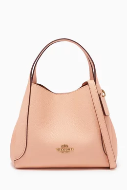 Buy Coach Pink Hadley Hobo 21 Bag in Pebble Leather for WOMEN