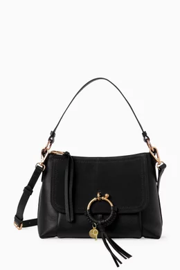 Small joan suede online & leather crossbody bag