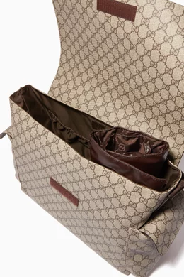 Gucci Kids GG Supreme Diaper Bag - Neutrals for Kids