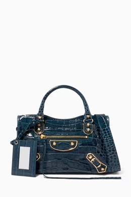 Balenciaga mini hotsell city bag crocodile