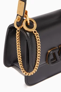 Small vsling shiny calfskin online shoulder bag