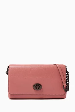 Buy Coach Pink Crosstown Crossbody in Pebble Leather for