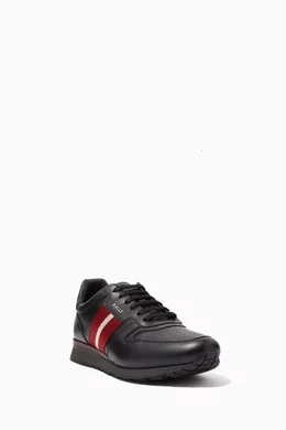 Black bally shoes store