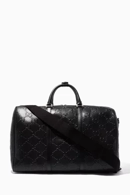 Gg embossed hot sale duffle bag
