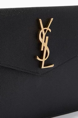 Saint laurent uptown leather envelope pouch clearance