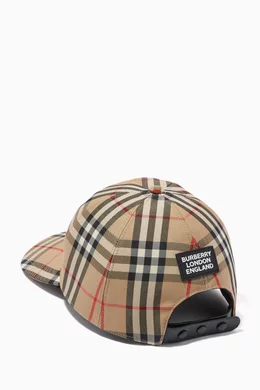 Burberry Badge Appliqué cotton baseball cap - Neutrals