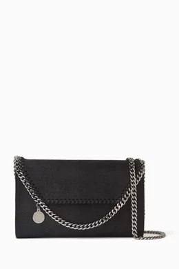 Buy Stella McCartney Black Mini Falabella Crossbody Bag in