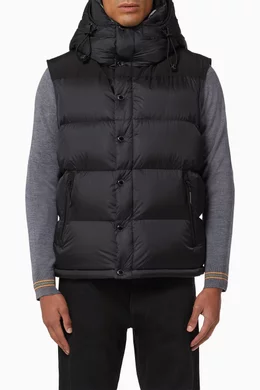 Burberry detachable sleeve hooded puffer jacket hot sale